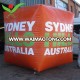 Custom made 2M Water event Markers inflatable square buoys