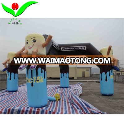 Free shipping Commercial event inflatable advertising promotion double arch for sale outdoor