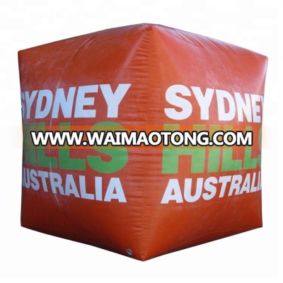 Water Floating marker Triathlon cube inflatable custom inflatable buoys