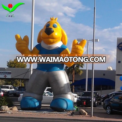 Promotional Chinese inflatable cartoon characters , giant inflatable happy dog model